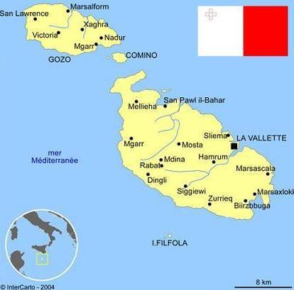 Carte de Malte